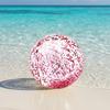 16/24-Zoll Aufblasbarer Glitzer-Strandball Auslaufsichere Klare Bälle mit Konfetti-Pailletten Kinder Erwachsene Sommer Strand Schwimmbad Party Spielzeug