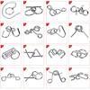 Fun Metal Chinese Ring Puzzle Intelligent Brain Teaser IQ Logic Game for Children Adult Family Entertainment Educational Toy
