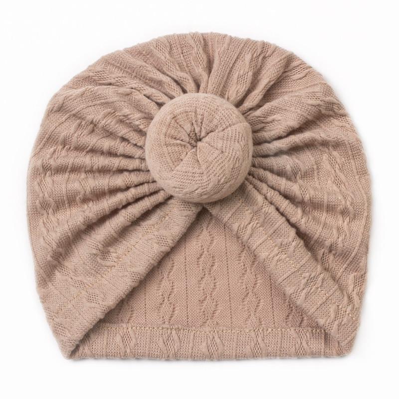 New Baby Boneless Hat, Children's Jacquard Cute Hat, Donut Fontanelle Protector, Baby Tip