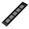 Grille Air Vent Premium Wall Black Multi-functional Replacement Ventilation Cover Wardrobe 50*150-400mm Aluminum