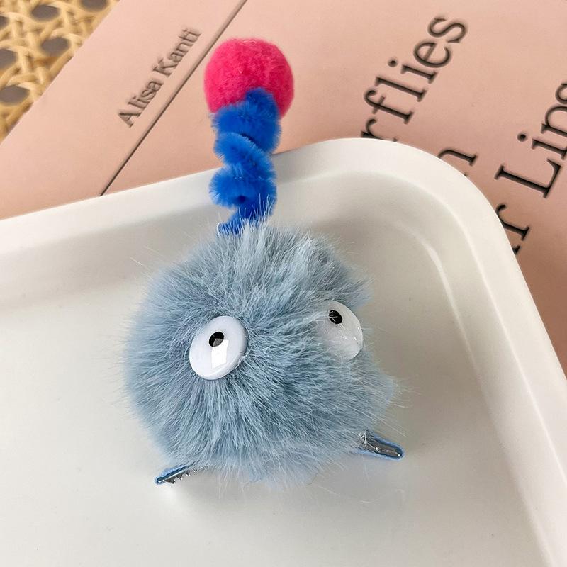 

Симпатичні брикети Twist stick Плюшева заколка для волосся Жіноча заколка з ломаною чубчиком збоку Нова заколка для волосся головний убір синій