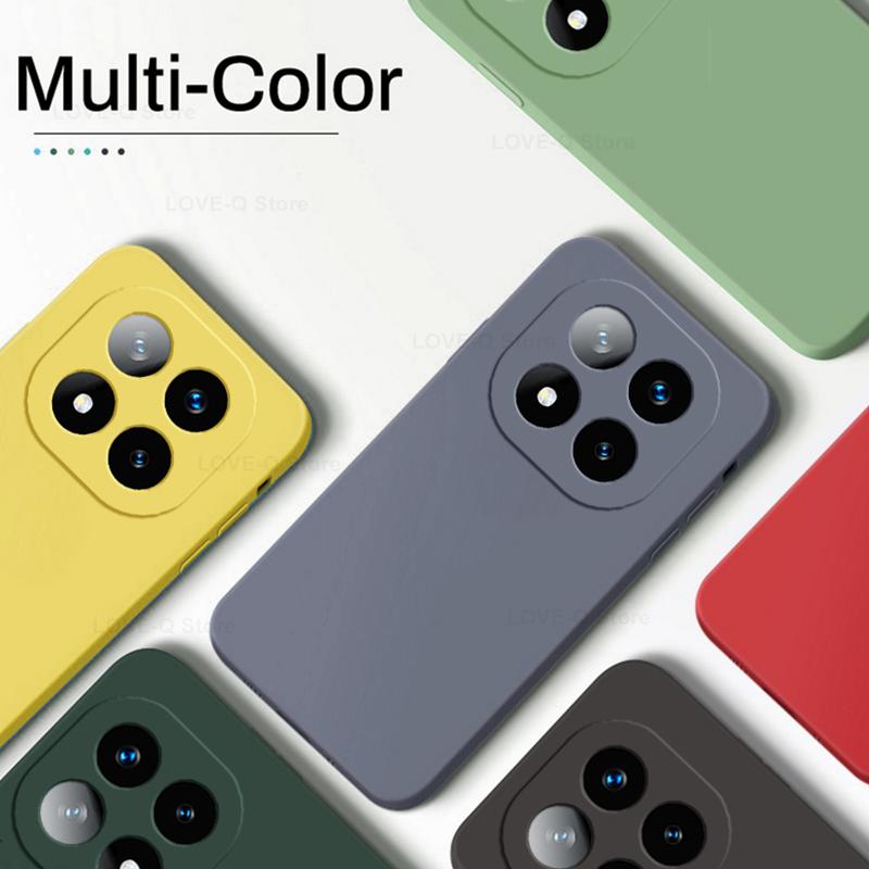 For Redmi Note 14 Pro Plus 5G Case Luxury Liquid Silicone Phone Case For Xiaomi Redmi Note 14 Note14 Pro Plus Shockproof Soft Cover