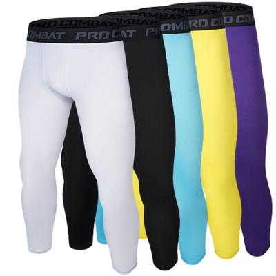 Ανδρικά Running Base Layer Σφιχτά προπόνηση συμπίεσης πάτο Παντελόνι γυμναστικής Παιδικό μπάσκετ Αθλητικό Παντελόνι Skinny 3/4 Cropped