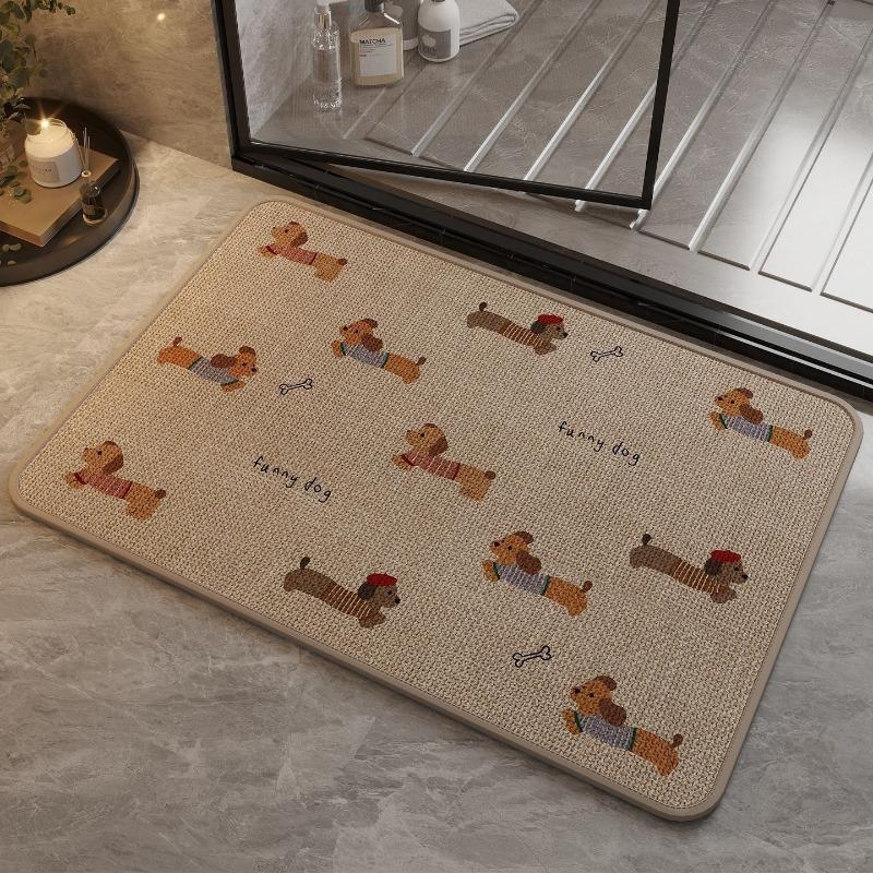 quick-drying bathroom absorbent floor mat at the door, non-slip