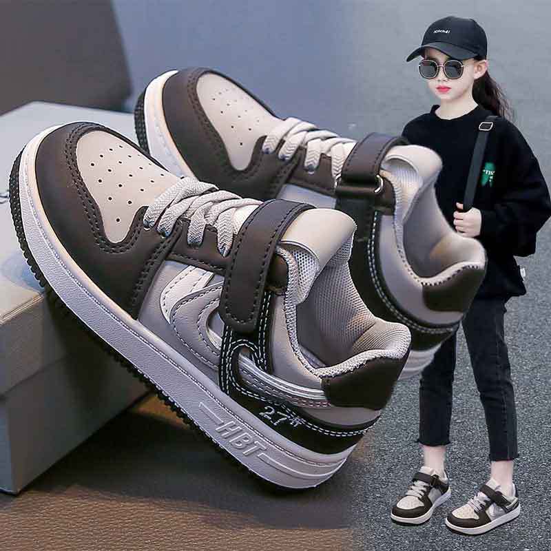 

Children s Korean version of soft-soled casual board shoes 2025 new spring and autumn girls fashion sports shoes boys white shoes fashion 26