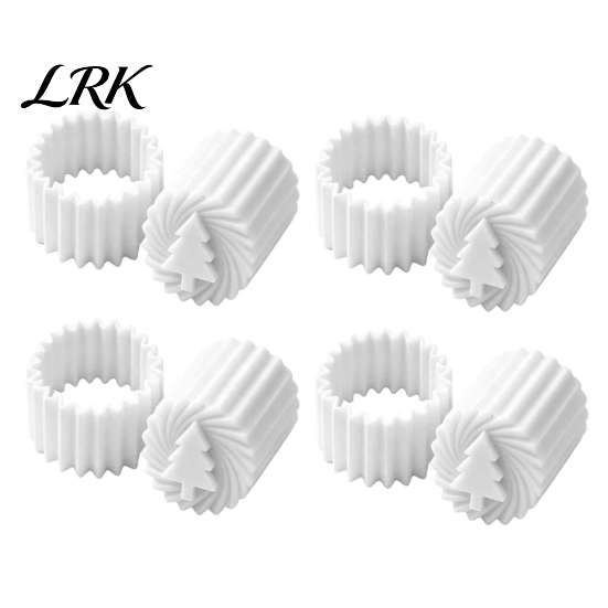 Holiday Baking Tool Double-Sided Mooncake Press Mold, 2-in-1 Plastic Pastry Stamp, Christmas Gadgets for Pastries Tree Design Decorative Homemade
