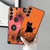 Pumpkin Spider Case for Samsung Galaxy A50 A10 A12 A40 A16 A06 A70 A04 A03 A20 A13 A05 A30 A15 Black Soft Phone Cover