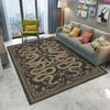 Artistic Snake Floral Pattern Area Rug With Vivid Color Intricate Details Diverse Cultural Motifs Unique Floor Decor Soft Carp