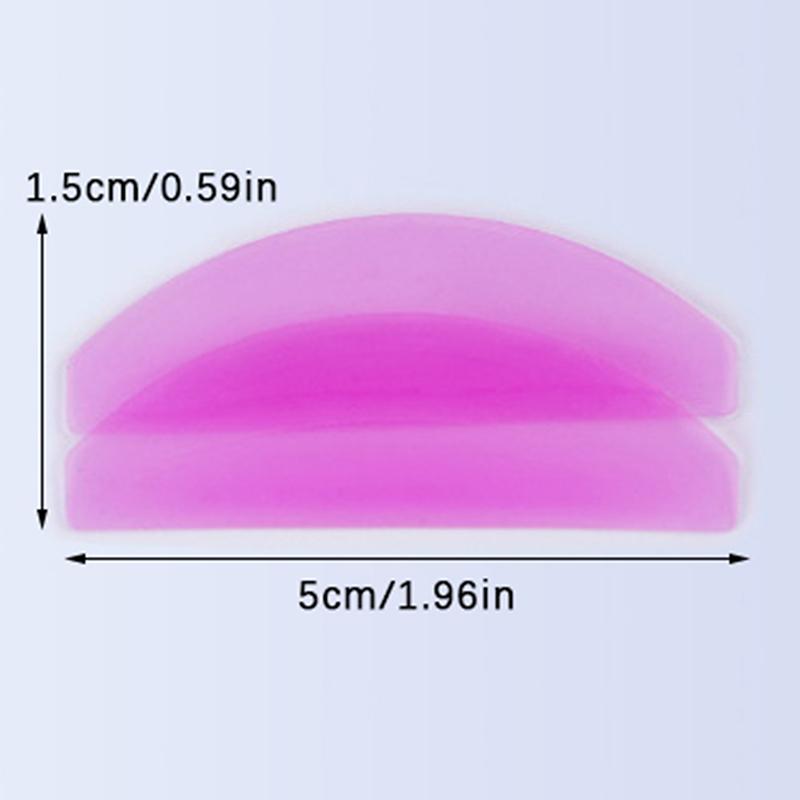 Hot 1Pair Ultra Thin Silicone Eyelash Perm Pads Lashes Rods Shield Lifting 3D Eyelash Curler Accessories Applicator Makeup Tool