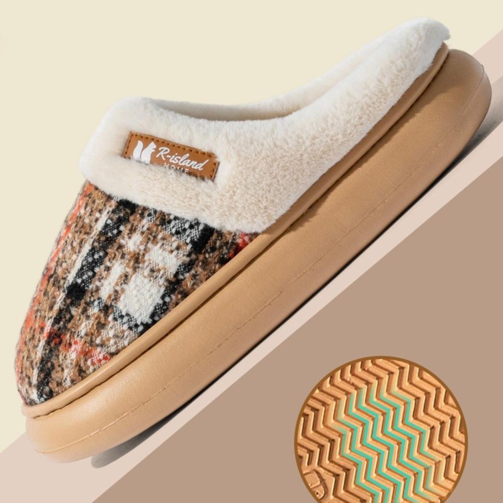 Cotton Slippers, Women's, Indoor, Thick Soled Shoes, Warm Slippers, Plush Shoes, Couple Cotton Slippers