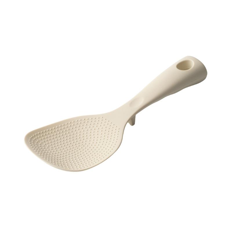 Practical Standing Rice Scooper Heat Resistant Silicone Nonstick Cooking Spoon With Heatproof Handle And Stand Base