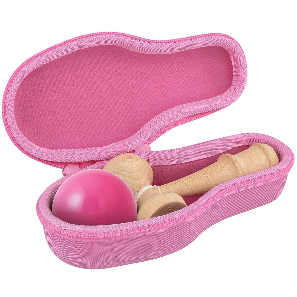 (Case Only) Japan Kendama Association Certified Competition Kendama "Ozora" Pink Protective Storage Case - Aenllosi
