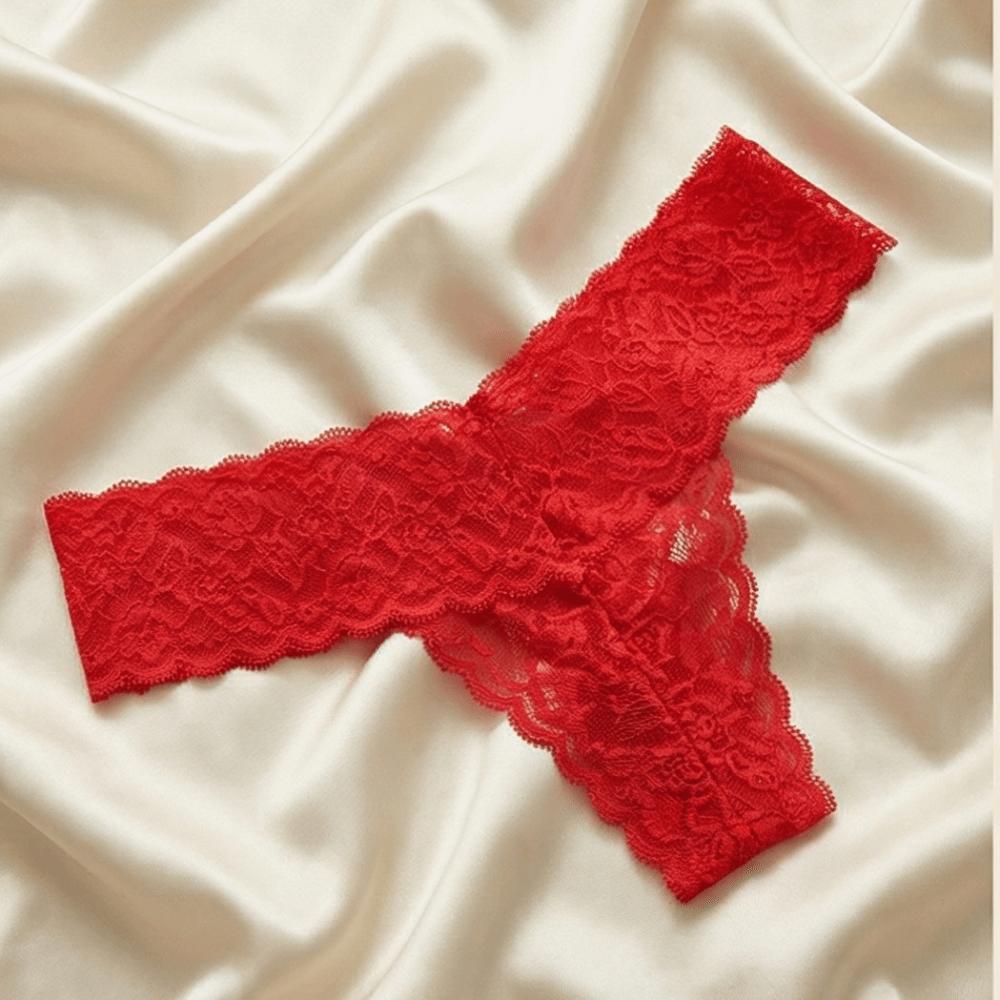 Bow Lace Seamless Panties Thong Mesh Lace Briefs Fashion Underwear for Women  Comfortable