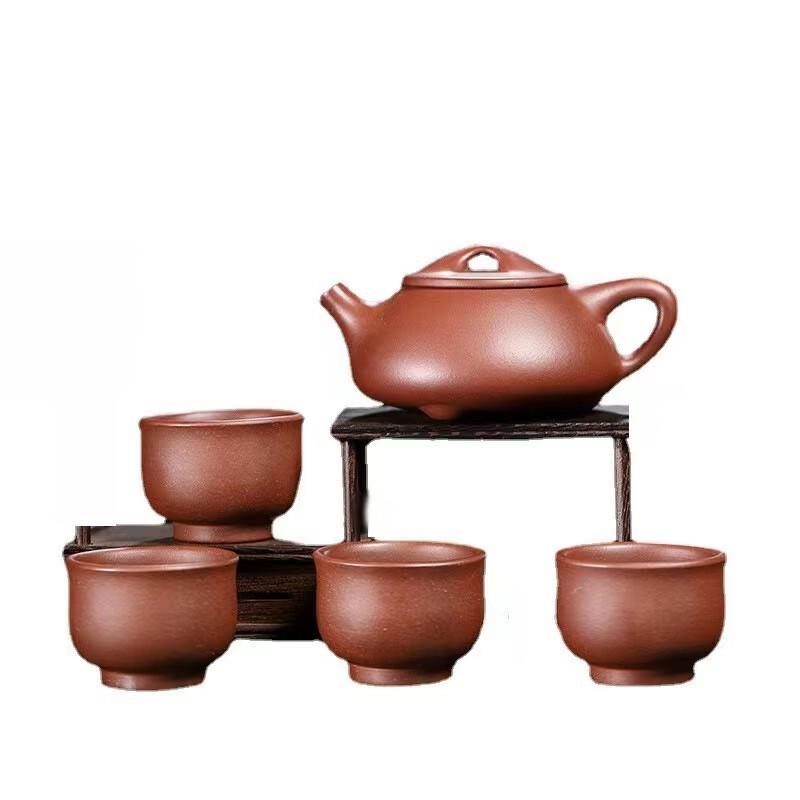 Handmade Yixing Zisha Stone Scoop Teapot