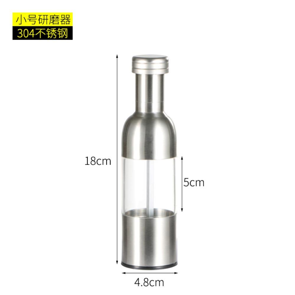 304 Stainless Steel Pepper Grinder Table Black Pepper Grinding Bottle Home Hotel Western-style Steak Seasoning Bottles and Cans