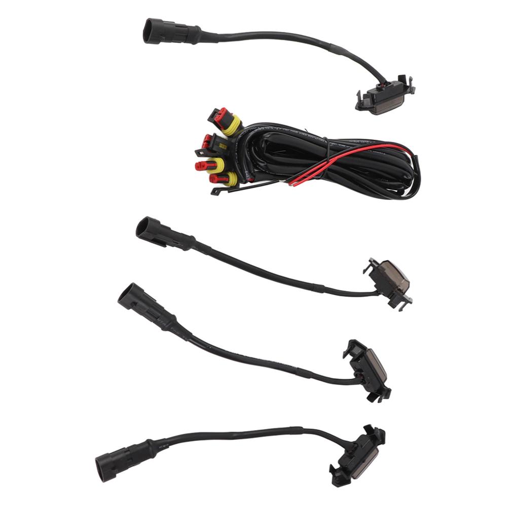 4pcs LED Front Grille Light Smoked Lens with Wiring Harness Kit Fit for Tacoma 16‑19