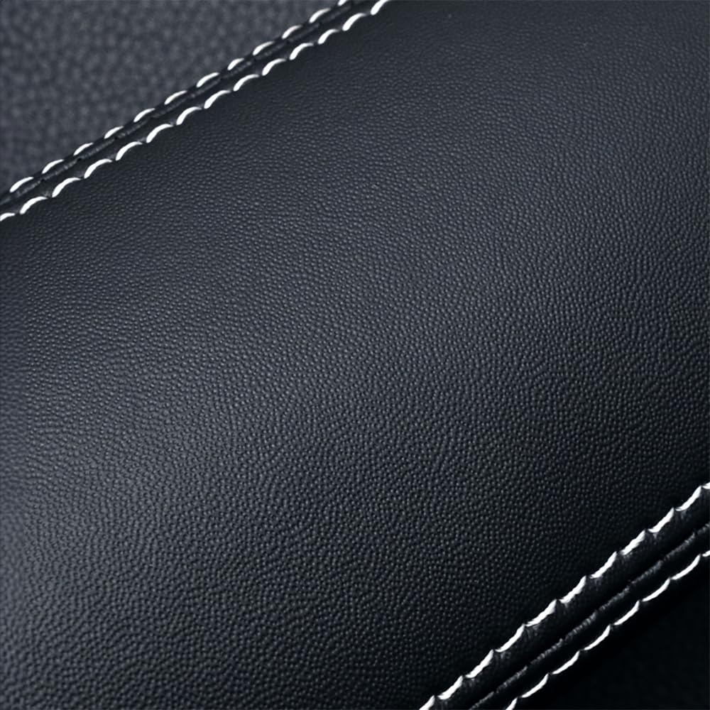 LUMIMAN TRD Emblem Seat Belt Covers, Seat Belt Pads, and Seat Belt Shoulders, Cowhide Leather, Set of 2 (TRD) [Parallel Import]