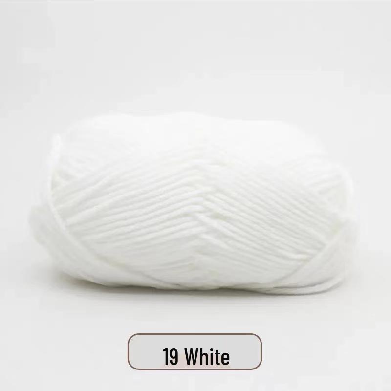 Milk Cotton Yarn Pack for DIY: Medium-Thick Scarf, Crochet Slippers, Handmade Knitting Bags