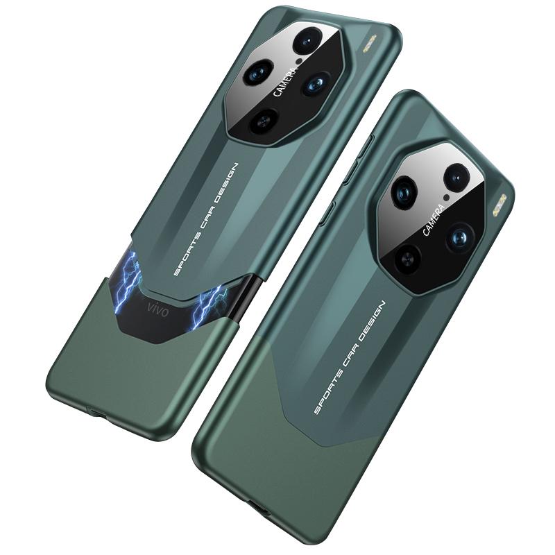 

GKK Серия Supercar Shield Чехол для vivo X100 Pro 5G Жесткий ПК Цветная вставка Чехол для телефона Green