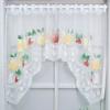 Lace Half Curtain, Lightweight Semi-Transparent Gauze Short Kitchen Window Curtain, Breathable Nordic Style Curtain for Bay Windows Cabinet Doors
