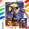 Halloween Pumpkin Oil Painting Digital Painting Handmade Diy Coloring Painting Home Decoration