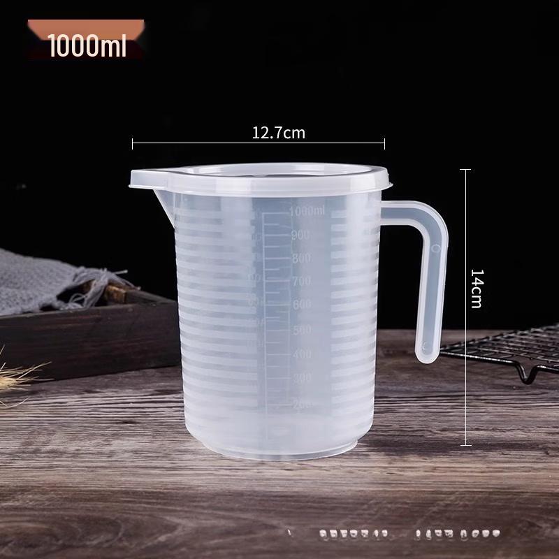 Yicang 1000ML Thickened Measuring Cup with Lid (10-Pack)