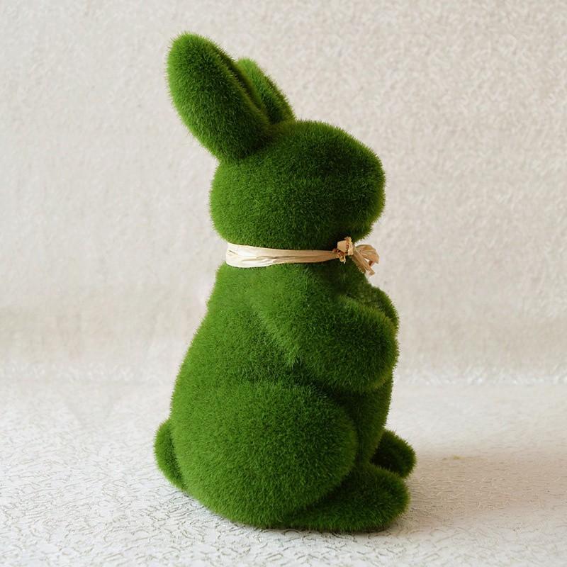 Easter Bunny Simulation Short Fluffy Moss Living Room Desktop Small Decoration Cute Decorations Ornaments Spring Table Garden