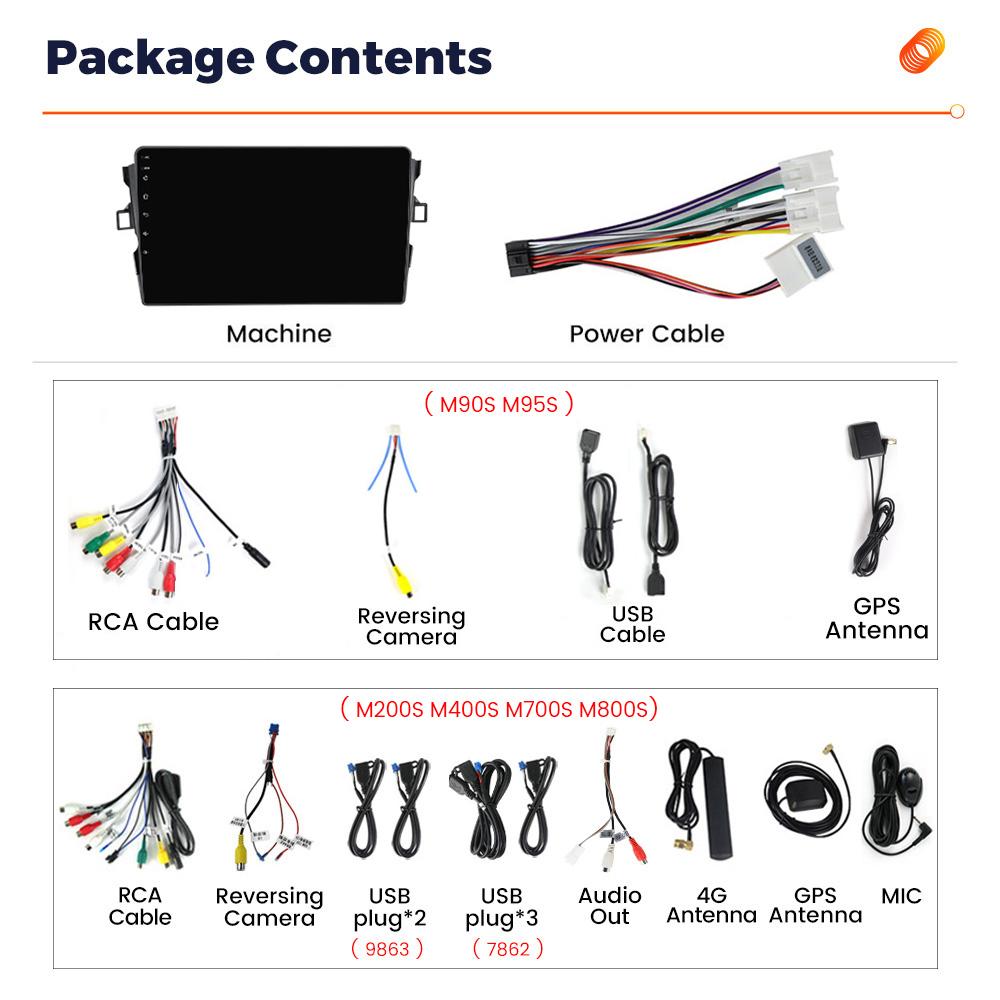 Radio auto Android 8 + 256G pentru Toyota Auris 2006-2011 Player video multimedia BT Wireless Carplay Auto Stereo GPS 2Din Unitate principală