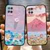 For Oppo A54 4G Case Black Silicone Soft TPU Shockproof Phone Cases For Oppo A54 Painted Phone Cover CPH2239 Protective Fundas