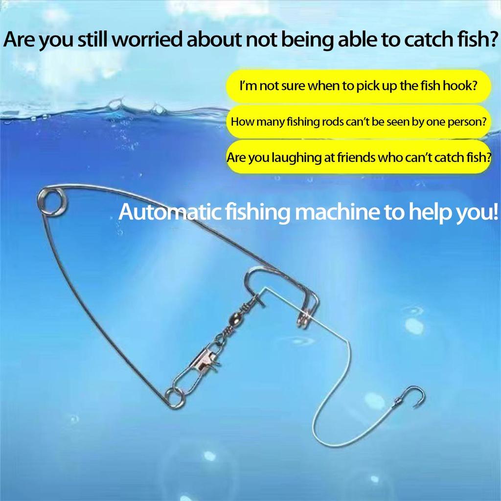 Automatisk fjærfiskekrok-katapult - utstyr og utstyr til latfiske
