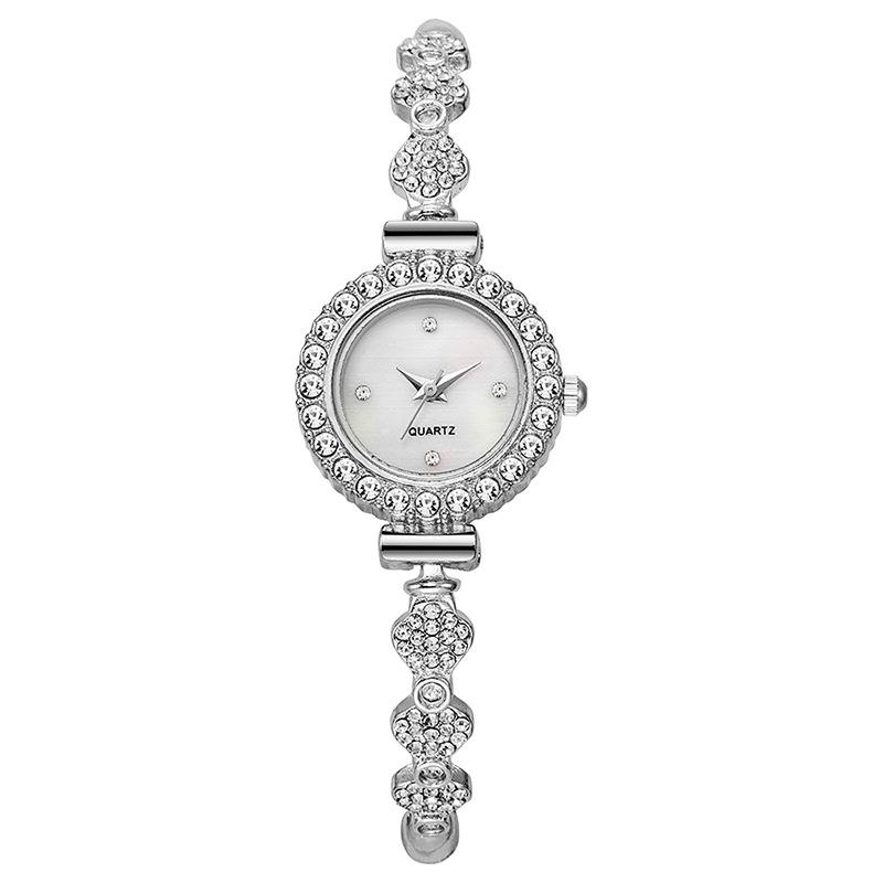 

Женский набор часов в студенческом стиле с бриллиантовыми акцентами, элегантным циферблатом и подходящим браслетом