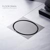 Gold Conceal Floor Drain Chrome Black Gold brass Square 10X10cm Anti-block anti-smelly Bathroom Drain accessories