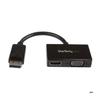 Adaptor audio/video - STARTECH.COM - Convertor 2-în-1 - DisplayPort la HDMI/VGA - Negru
