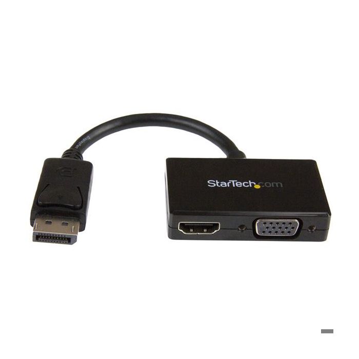 Adaptateur audio/vidéo - STARTECH.COM - Convertisseur 2-en-1 - DisplayPort vers HDMI/VGA - Noir