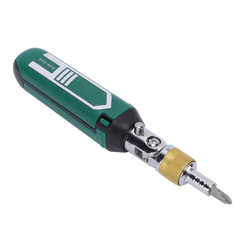 14 In 1 Ratchet Screwdriver Set with 180 Degree Rotation CRV Bits Built In Storage Design for 1/4 Inch Interface for Home Repair Furniture Assembly Au
