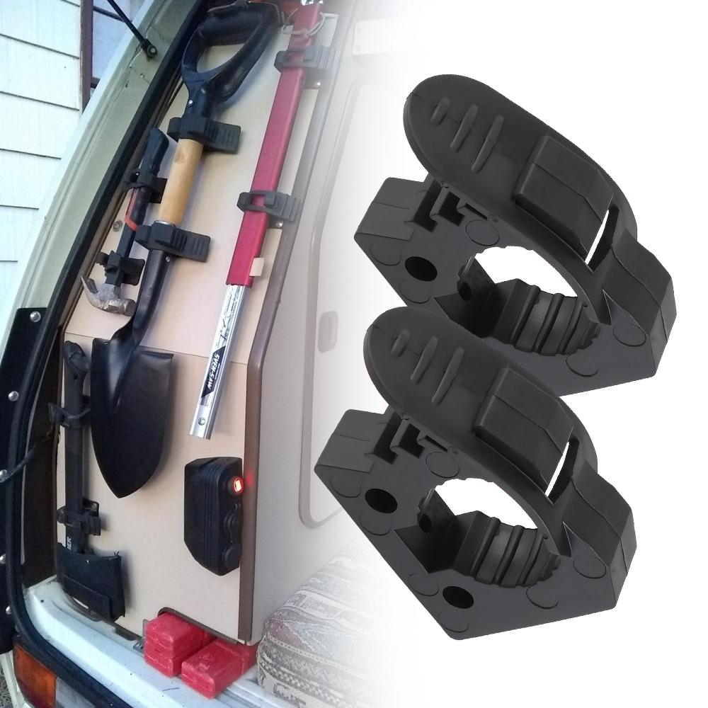 Rubber Clamp Mount Fits 1"~1.5" Diameter Tools 2pcs Handle Keeper Rubber Handle Keeper Clamp Mount Bracket Shovel Holder Mount Quick-Release