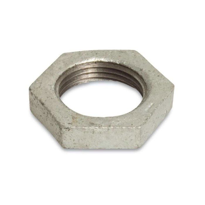 Raccord Fileté Fonte Malléable Contre-Écrou 3/8" IG Galvanisé