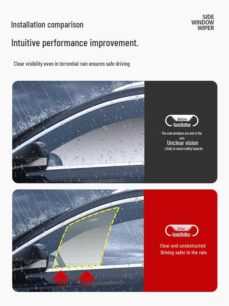 BYD Frigate/Seal Side Window Double Wiper Blade for Rain and Mist