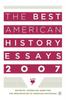 The The Best American History Essays 2007 Book