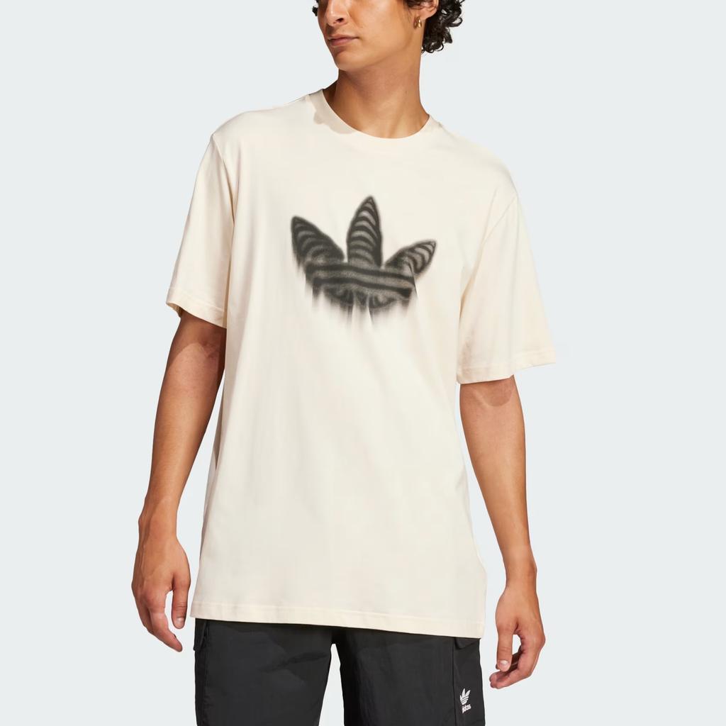 Adidas Originals Round Neck Pullover Short Sleeve American Vintage T-Shirt Men Tops Magic-White JN4559