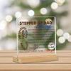 Stepped Up Dad Acrylic Sign Retro Dad Poster Wall Art Novelty Sign Gentle Reminder Desktop Positive Stands Display Decor