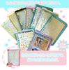 Sticker notebook with 10 transparent sticker color stickers for peel and versatile large size sticker perfect for gifts sleeves, binder, file, girls,