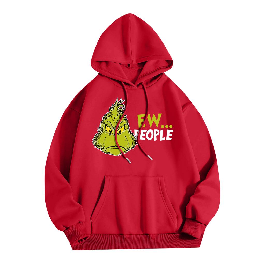 Women's Fashion Women's Lightweight Long Sleeve Pullover With Pockets Preppy Graphic Hoodie