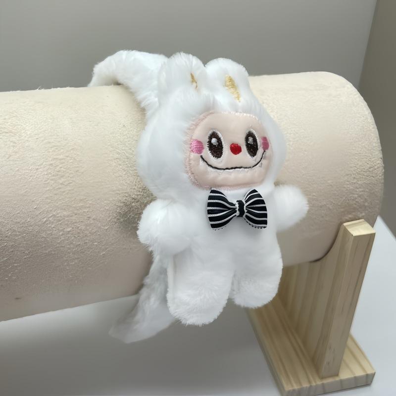 1pc 3D Plush Headband Labubu Plush Wash Face Headband High Headed Artifact