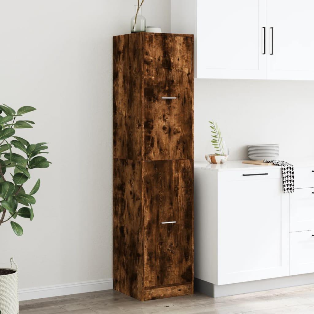 Vidaxl Pharmacy Cabinet, Smoked Oak, 40X41X174.5 Cm