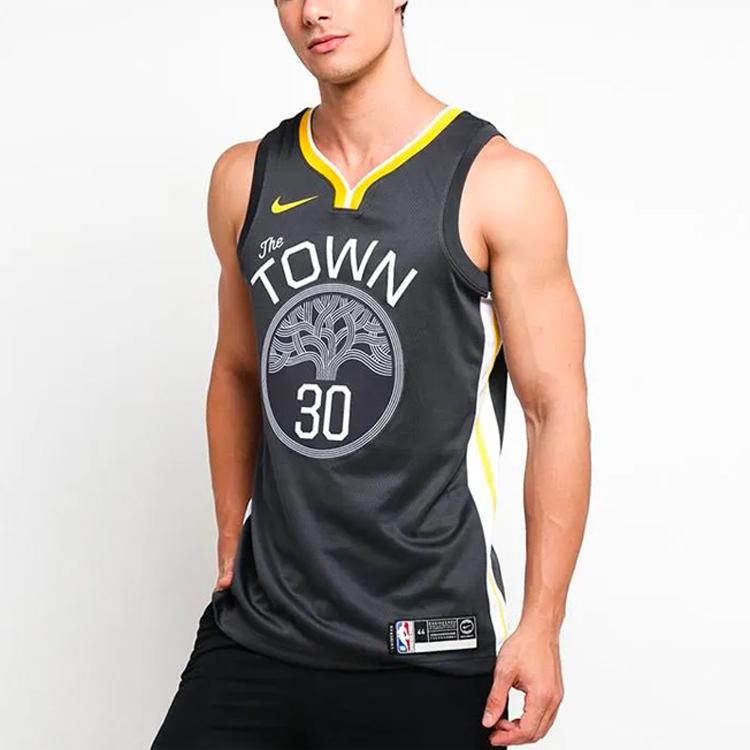 Nike Stephen Curry Golden State Warriors NBA Statement Edition Swingman Jersey Men Jerseys Charcoal 877205-060