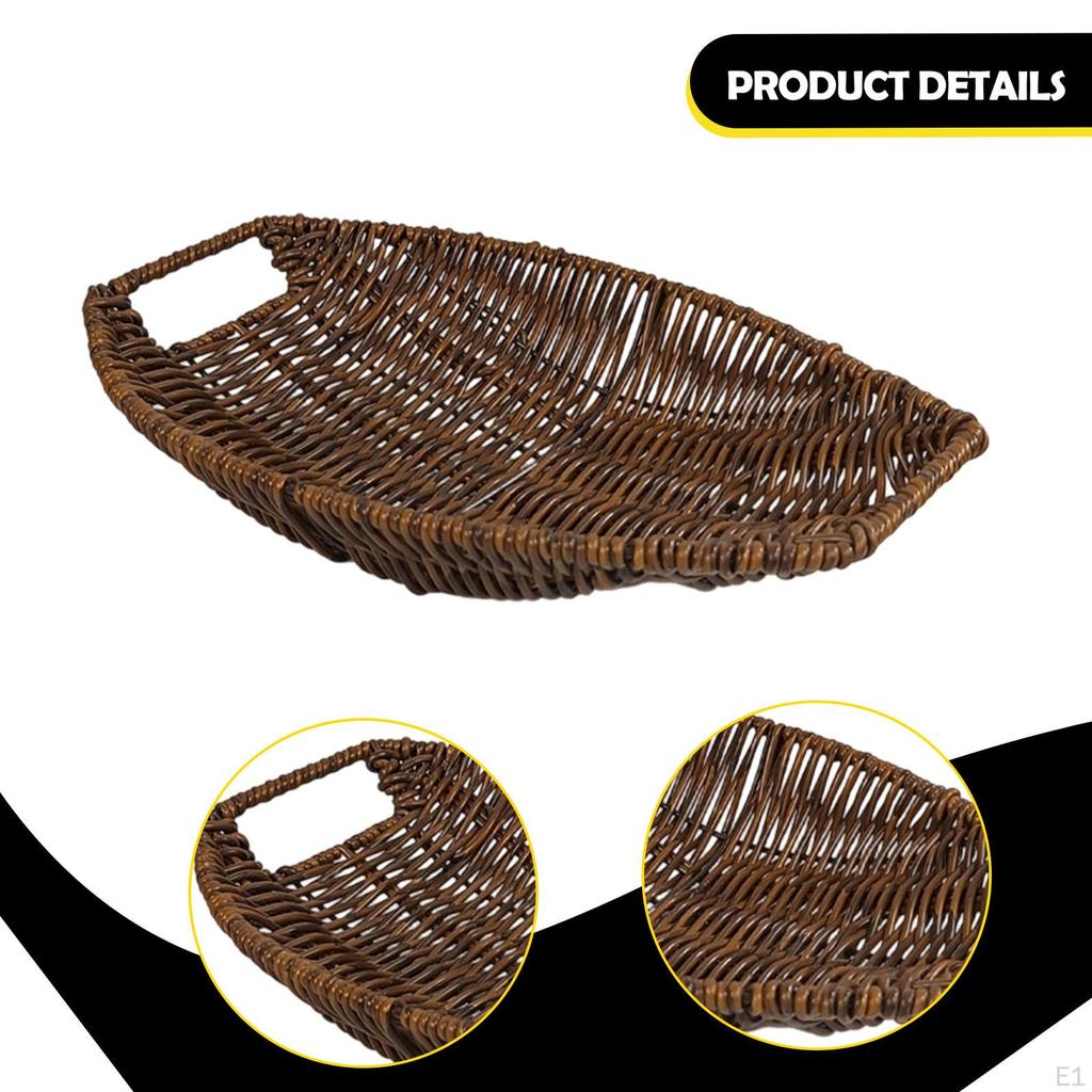 Bread Basket Fruit Woven Look Suitable for Decor Bedroom Pool