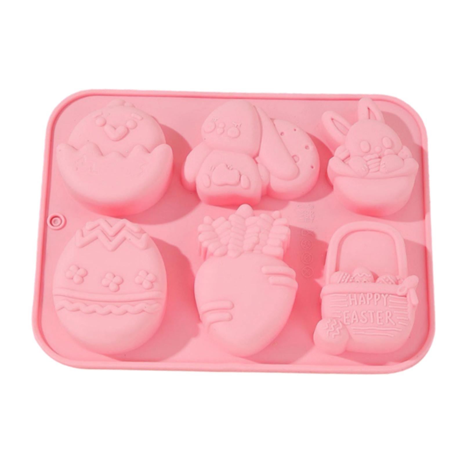 

Easter Bunny Chocolate Silicone Mold, Home Diy Cake And Candy Mold, Baking Silicone Mold One Size
