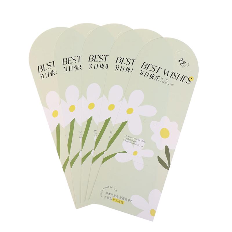 5 Stück Kreatives Einzelstrauß-Geschenkpapierkarte Frauentag Göttinnentag Valentinstag Geburtstag Blumenkarten für Sie