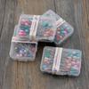 100Pcs/Box 5*55mm Colorful Pear Shape Pearl Head Needles Stitch Straight Push Sewing Pins for DIY Sewing Tools